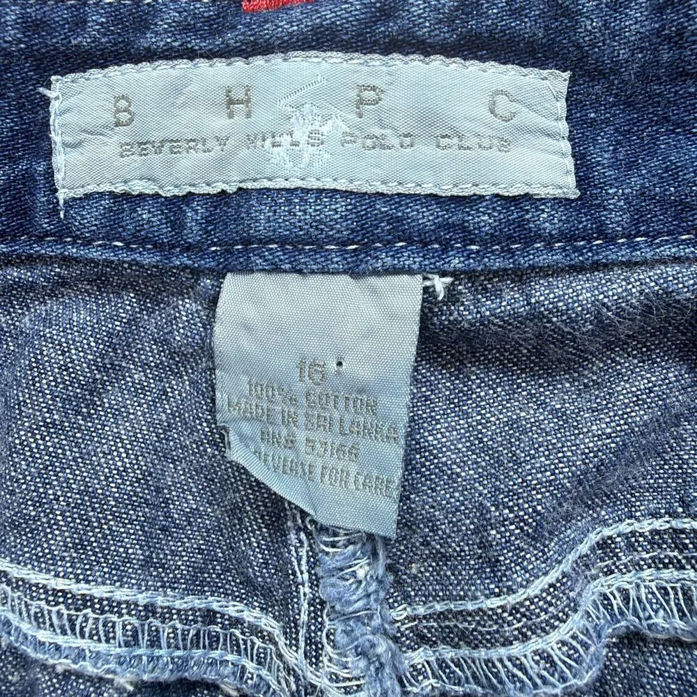 NWOTBeverly Hills Polo Club BHPC Cargo Pants Size 16 Blue